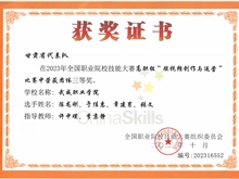 學(xué)生獲2023年全國職業(yè)院校技能大賽高職組短視頻創(chuàng)作與運(yùn)營三等獎